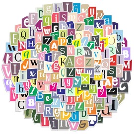 362 Pcs Waterproof Vinyl Letter Stickers for Scrapbooking, A-Z Letters Alphabet Stickers for Scrapbook, Junk Journal, Classroom Decor,Water Bottle, Laptop