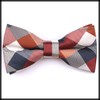 White Fang NC041 Men's Bow Tie, Plaid Pattern, Polyester, Formal,