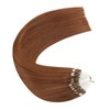 Ugeat Hair Extensions Micro Beads Human Hair Copper Micro Link