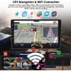 Podofo 10.1" Car Radio CarPlay Android 13 WiFi GPS FM