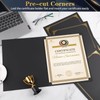 10 Packs Certificate Holders, Black Certificate Covers, Diploma Holders, Certificate