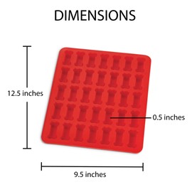 Mrs. Anderson's Baking Silicone Dog Biscuit Pan, Non-Stick European-Grade Silicone