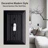 Beadboard Outlet Covers Wall Plates, Bamboo Fiber Light Switch Covers,