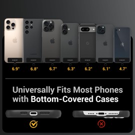 MAGEASY 2-In-1 Cell Phone Lanyard - Universal Crossbody Phone Strap & Phone Wrist Strap with Built-in Keychain, Phone Tether Tab | Anti Drop & Anti Theft for Daily & Outdoor Activities