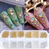 GZMAYUEN Nail Art Beads Micro Caviar for Nails, 0.3-3 mm