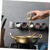 Sosoport 8pcs Magnetic Stainless Steel Spice Containers Airtight Spice Jars