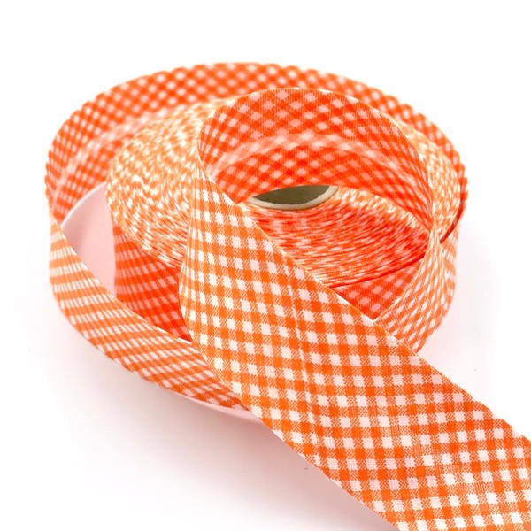 Craft Cult 40mm Wide Gingham Printed Pattern Bias Binding Tape