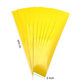 Ulifebet 20 Pcs Woodworking Tape Strips, 2 * 14 Inch Double Sided PVC Self Adhesive Strips Accurate Cuts on Miter Saw and Table Saw for Positioning Wood Cutting