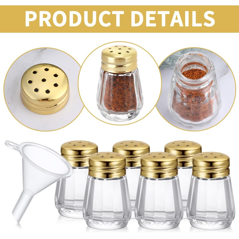 Potchen 24 Pcs Cube Shape Mini Salt and Pepper Shakers