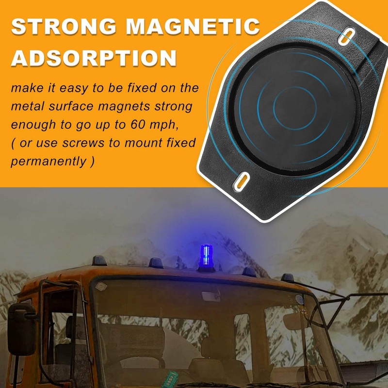 LED Strobe Light, 12V-24V Warning Emergency Safety Flashing Beacon Lights