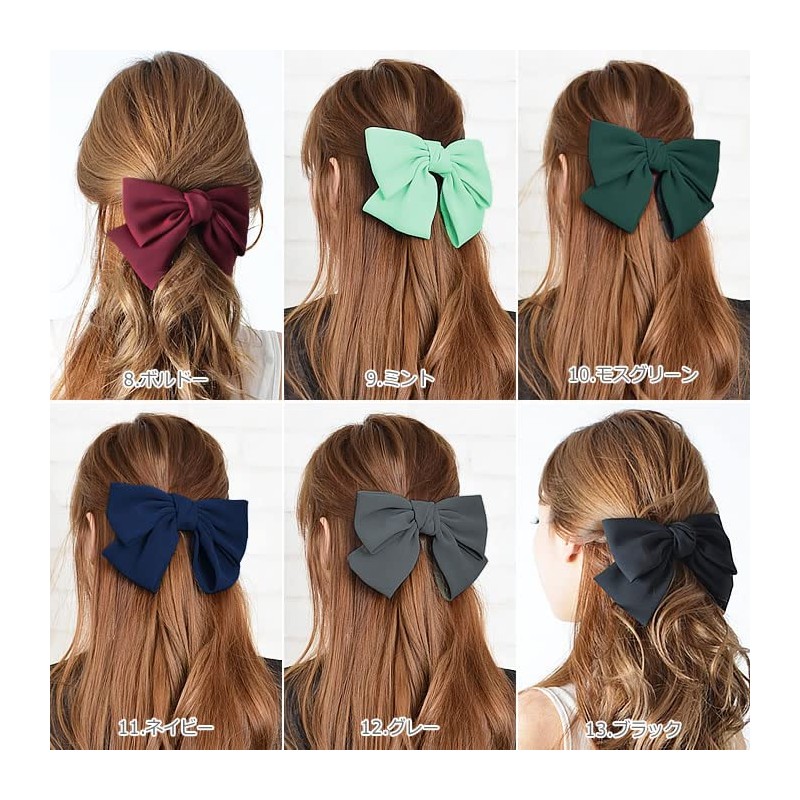 2 Tier Ribbon Pony Hook Large Graduation Ceremony Women's Wedding