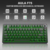 Aula F75 75% Wireless Mechanical Keyboard, Gasket Mount Hot Swappable