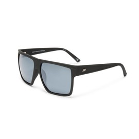 Le Specs Male Dirty Magic Black Rubber D-Frame Sunglasses