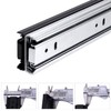 Hafele Stainless Steel Side Mount Drawer Runners, 35kg Load Capacity,