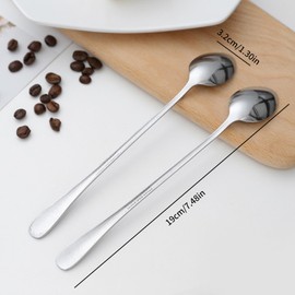 HAFRILY Gifts for Mum Engraved Tea Coffee Spoons for Mothers Day Birthday Mom Christmas Gifts Spoon Coffee Spoon Gifts for Coffee Lover (Good Morning Mom)