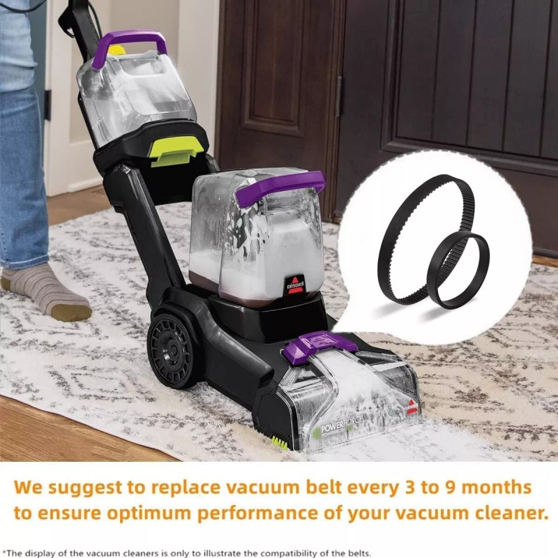 For BISSELL Replacement Belt Set For Bissell 3071 Powerforce Powerbrush