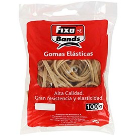 FIXO 56240 Bag of Elastic Rubber Bands, 100 g, 4 mm x 8 cm