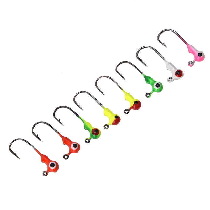 50PCS 2cm/1g Durable Metal Fishing Hooks with Sharp Barb Hook
