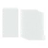 2 Set A6 Binder Dividers Frosted Plastic Index Divider Blank