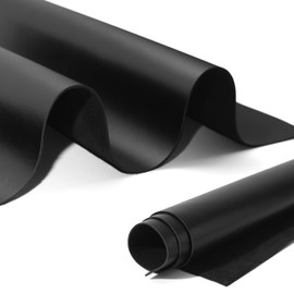 Shkira 12''X24'' Full Grain Black Leather Sheets for Crafts - Pieces for Leather Working - 1.3MM Thick Cowhide Pieces - Sheet for Sewing Hobby Arts and Crafts