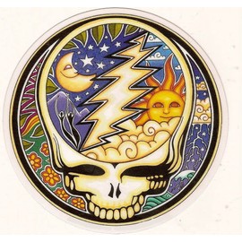 Dead Night and Day Steal Your FACE Bumper Sticker Helmet Sticker