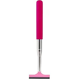 Limpiaparabrisas Retráctil para Espejo Retrovisor para Coche Herramienta de Limpieza de Espejo Limpiador de Niebla Herramienta de Limpieza (Rosa roja)