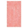 Caspari Pebble Paper Linen Guest Towels Napkins in Coral, Two
