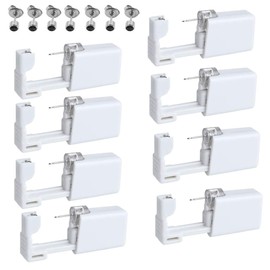 Pack of 8 Disposable Ear Piercing Gun with Ear Plugs, Asepsis, No Pain, Safety Self Ear Piercing Gun Kit Tool for Girls / Women / Men