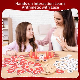 KUKUTrue® Montessori Toy 3 4 5 6 Years, Math Learning Toy, Educational Toys for 3+ Year Olds, Counting Toys, Counting Sticks, Fine Motor Skills, Gift 3–6 Kids Boys Girls