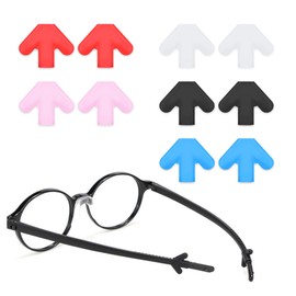 SooGree 5 Colors Arrow Glasses Silicone Anti-Slip Ear Grips Keep Glasses from Slipping for Kids & Adults