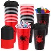 Teenyyou 48 Pcs Spider Cups Spider Party Supplies 16oz Thick