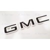 Auto Front & Rear GMC White Black OVERLAY Emblem Badge