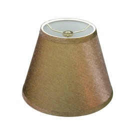 Aspen Creative 32429 Transitional Hardback Empire Shape Spider Construction Lamp Shade in Brown, 9" wide (5" x 9" x 7")