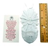 Confirmation Holy Water Font Prayer Set with Polyresin Dove Holy