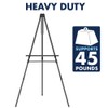 Quartet Easel, Aluminum, Heavy-Duty, Telescoping, 66" Max. Height, Supports 45