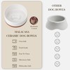 MALACASA Dog Bowls, Ceramic Dog Food and Water Bowls for