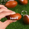 Blulu 20 Pack Mini Foam Football Keychains for Sport Party