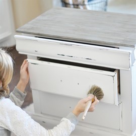 JAJADO White Chalk Paint for Furniture 4 Oz/118ml - Acrylic Matte Paint for Wood, Glass, Plastic, Cabinet - Indoor/Outdoor Craft Paint No Wax Needed