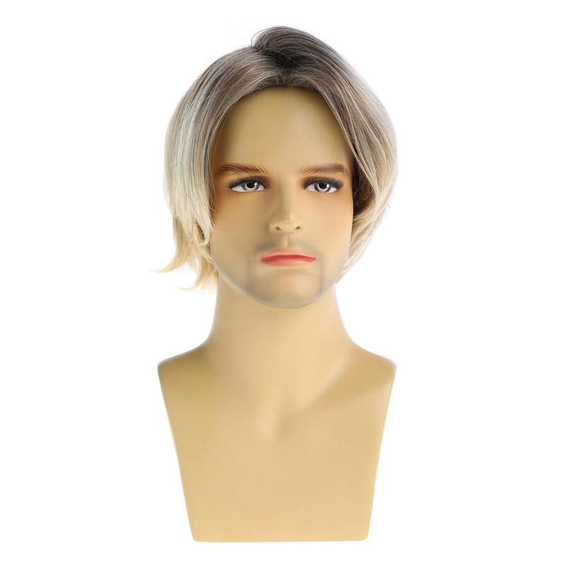 Beweig Men's Short Blonde Wig | Natural Looking, Mixed Blonde,