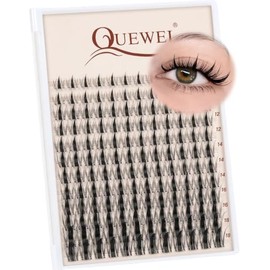 QUEWEL Fairy Lashes-144 pestañas individuales en racimo para mujer, ideales para un maquillaje diario (estilo Fairy)