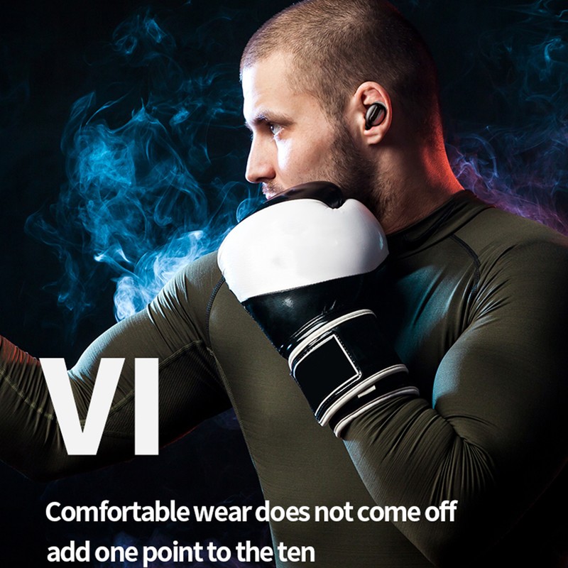True Wireless Earphones Bluetooth 5.0 Headphones with Mic IPX5 Waterproof