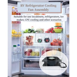 eosorssa XY-12038B2H High Air Volume EC-Fan, Cabinet Cooling Fan 110V-220V 0.07A, 50/60Hz, for Cabinet Cooling, Ice Maker, 12CM 120x120x38mm