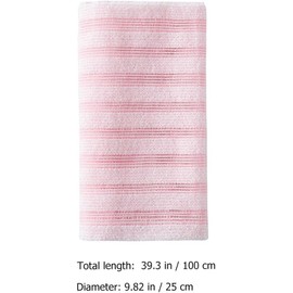 WOONEKY 2 Piezas Toalla Exfoliante Japonesa Para Baño Toalla Exfoliante Corporal De Tira Larga Para Limpiar Espalda Cuello Y Hombros 39.37 X 9.84 X 0.23 in Set De Toallas Para Baño