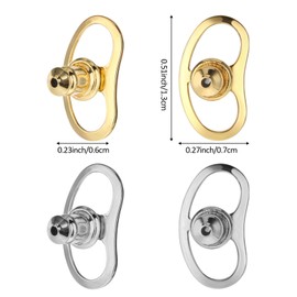 Qianyu 4 Pairs Earring Support Backs for Droopy Ears Heavy Earring Lifter Locking Bu-Llet Earring Backs Replacements Flat Large Tight Earring Locking Stretched Earlobes for Stretched Earlobes