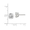 4.00 Carat (ctw) Cubic Zirconia (CZ) (CZ) Solitaire Stud Earrings