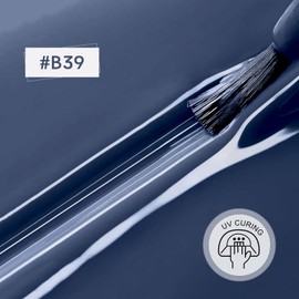 JODSONE Grayish Blue U V Gel Polish 16.5ml Soak Off Nail Color for Home Manicures Lilac Lacquer for Nail Art Gift for Women