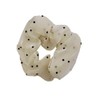 Wego Dot Scrunchy Hair Accessory, Cute, Gift, Women's, F, Off-White