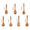 Wooden Spoons for Cooking,Wooden Utensils for Cooking 7 Pcs Wooden