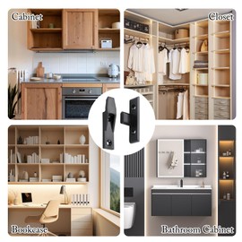 10 X Keku Drop On/Hook On Push in Plinth Fasteners Fittings Press Fit Panel Clips, ABS Quick Fitting Furniture Panel Board Connector, Mount Fasteners for Kitchen Cabinets Wardrobe Bed Table