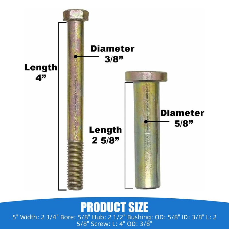 103-3168 Anti-scratch chassis wheel bolt kit, 5/8 inch bore wheel